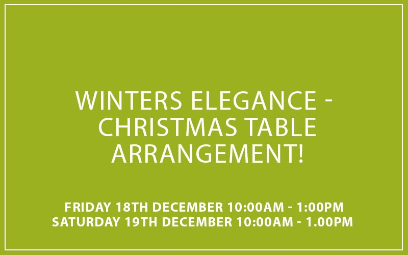 Winter’s Elegance Christmas Table Arrangement