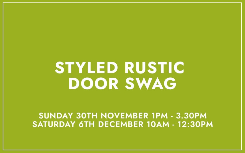 Styled Rustic Door Swag