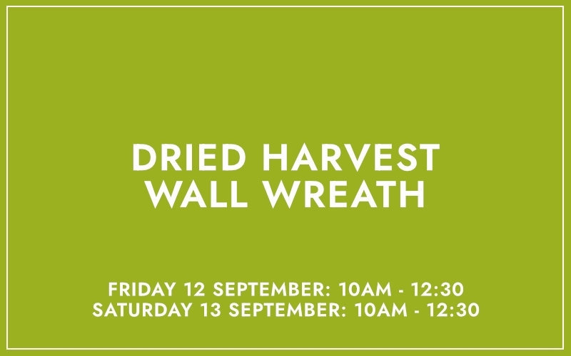 DRIED HARVEST WALL WREATH