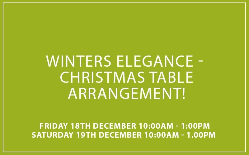 Winter’s Elegance Christmas Table Arrangement