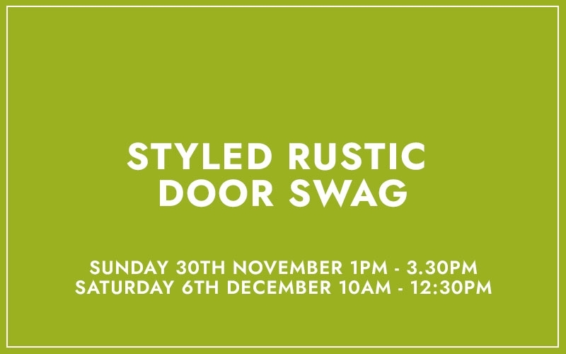 Styled Rustic Door Swag
